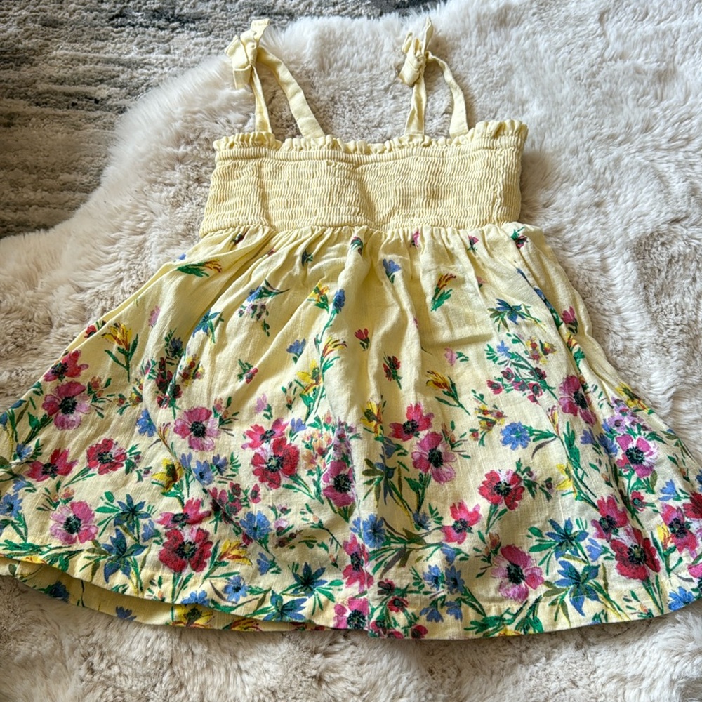 Baby Gap 18-24mos yellow floral dress